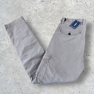 NWT Michael Bastian Cargo Pants Men's 32 Corduroy Khaki Straight‎ Leg Flat Front